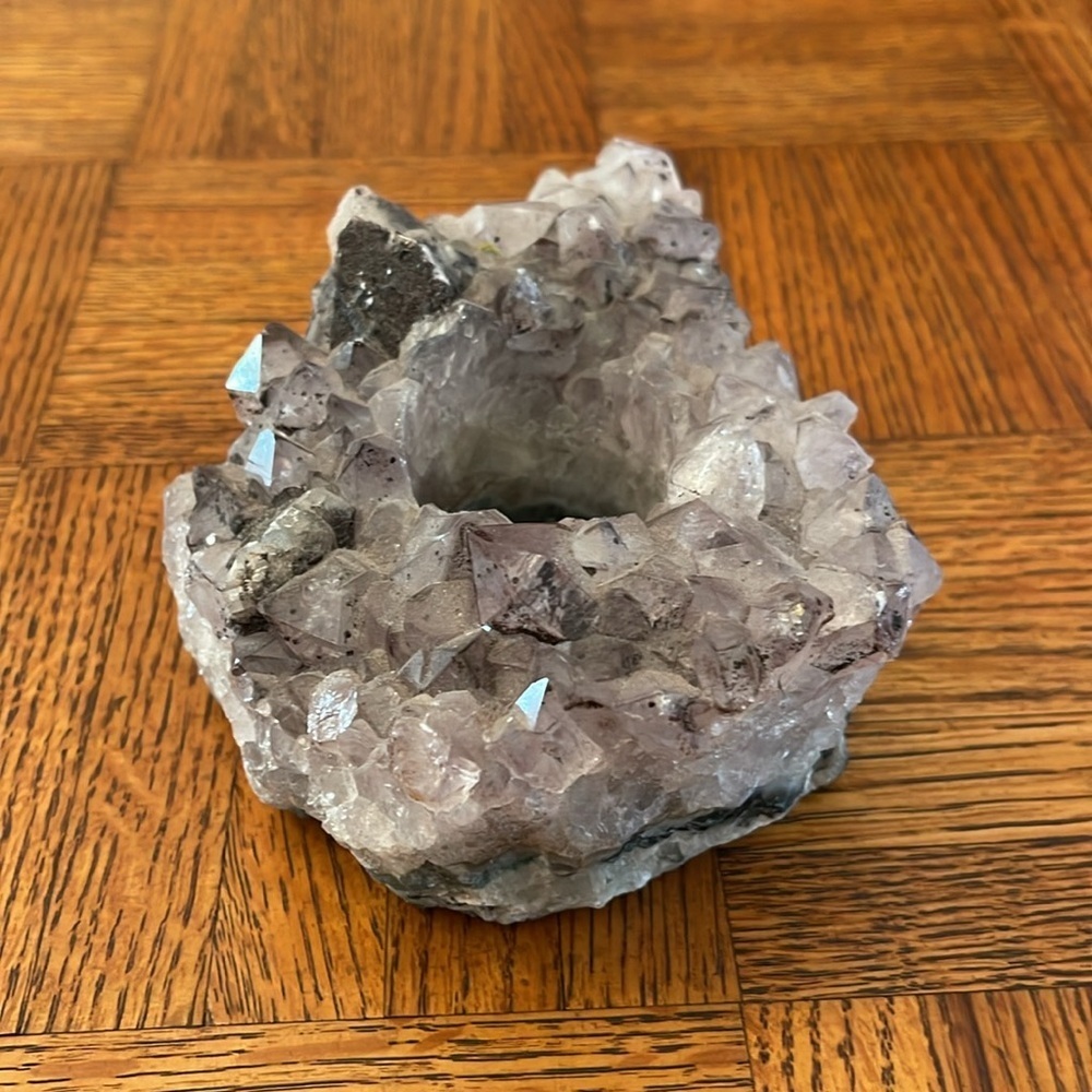 Amethyst Crystal Candle Holder - Picture 5 of 6